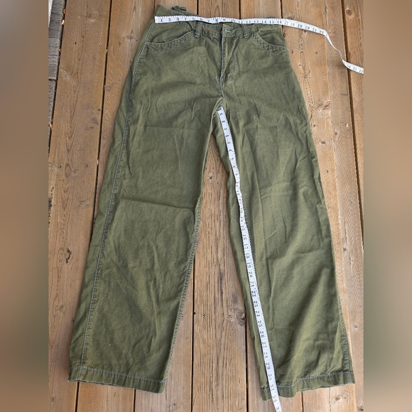 Uncle Fu dark green khaki utility pants. Straight loose leg. 30 waist. - Picture 4 of 14